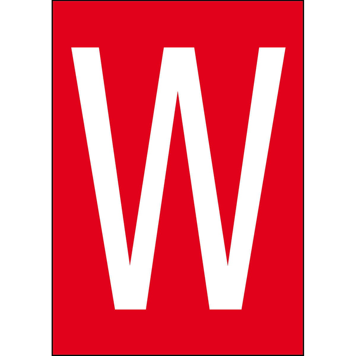 Numbers &amp; Letters A4 - Red/White - W - B-859 (Magnetic Foil)