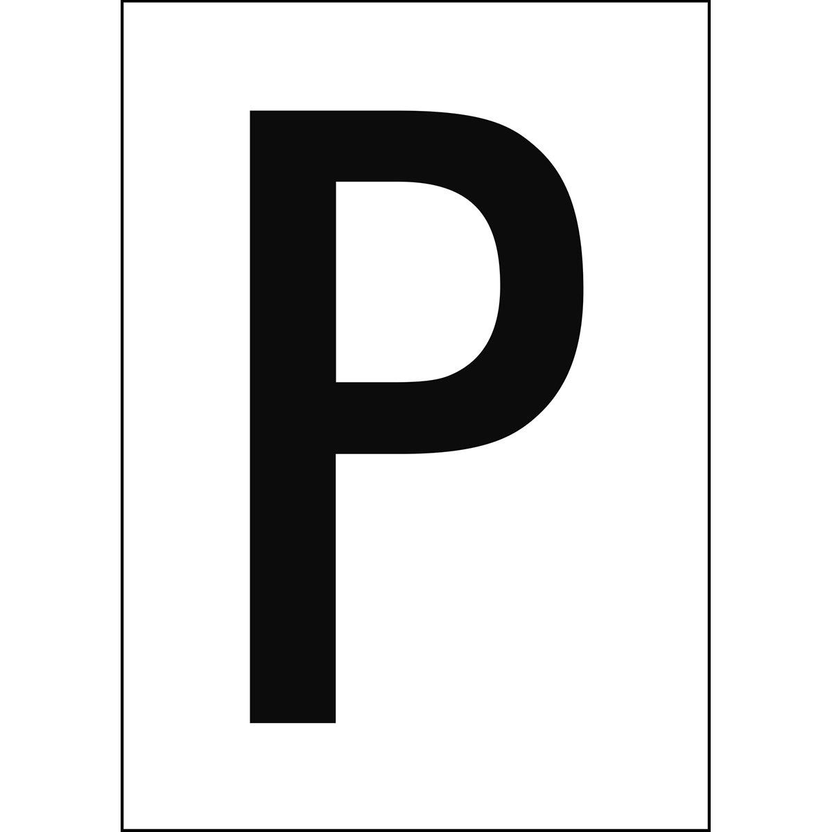 Zahlen & Buchstaben A4 - Weiss/Schwarz - P - B-7541 (Laminierter Polyester)