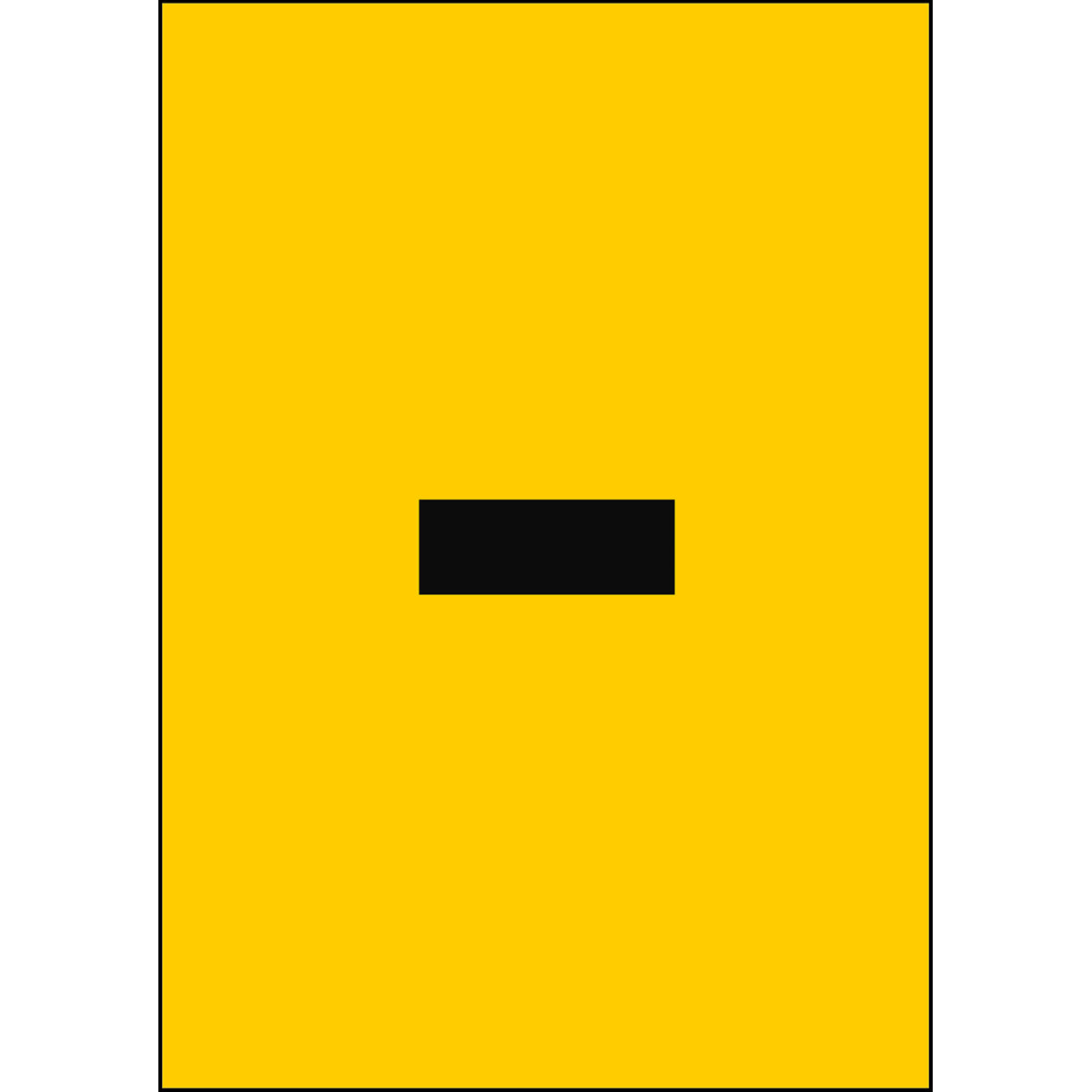 Numbers &amp; Letters A4 - Yellow/Black - Hyphen - B-859 (Magnetic Foil)