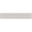 Zahlen & Buchstaben, B-499 (Nylongewebe), Weiß - 2 , 12,7 x 9,5 mm