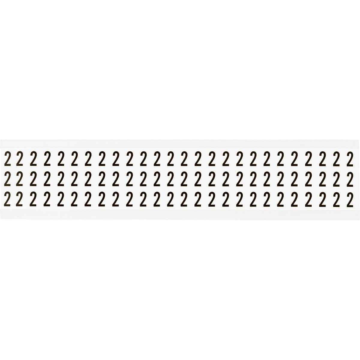 Zahlen & Buchstaben, B-499 (Nylongewebe), Weiß - 2 , 12,7 x 9,5 mm