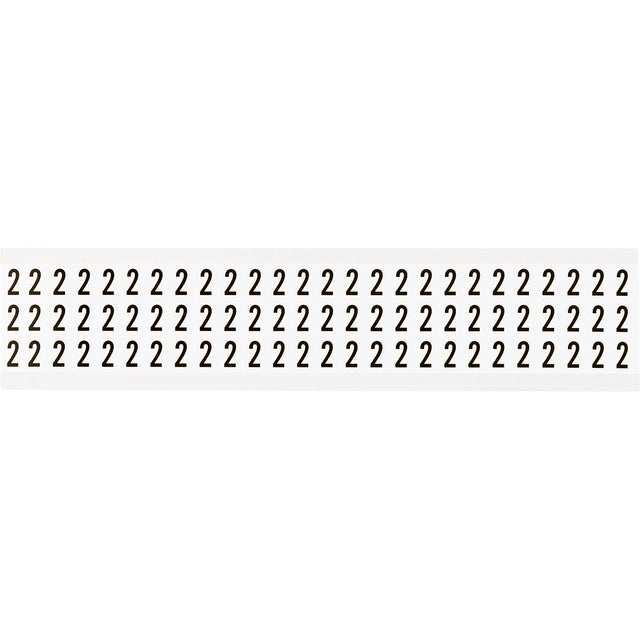 Zahlen & Buchstaben, B-499 (Nylongewebe), Weiß - 2 , 12,7 x 9,5 mm