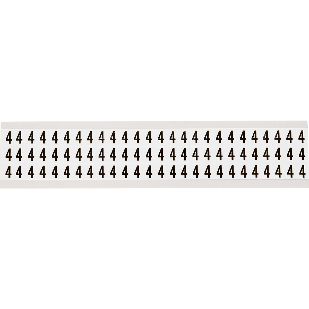 Zahlen & Buchstaben, B-499 (Nylongewebe), Weiß - 4 , 12,7 x 9,5 mm