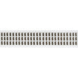 Zahlen & Buchstaben, B-499 (Nylongewebe), Weiß - 6 , 12,7 x 9,5 mm