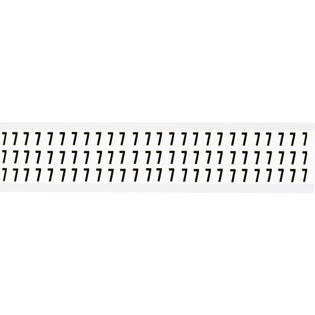 Zahlen & Buchstaben, B-499 (Nylongewebe), Weiß - 7 , 12,7 x 9,5 mm