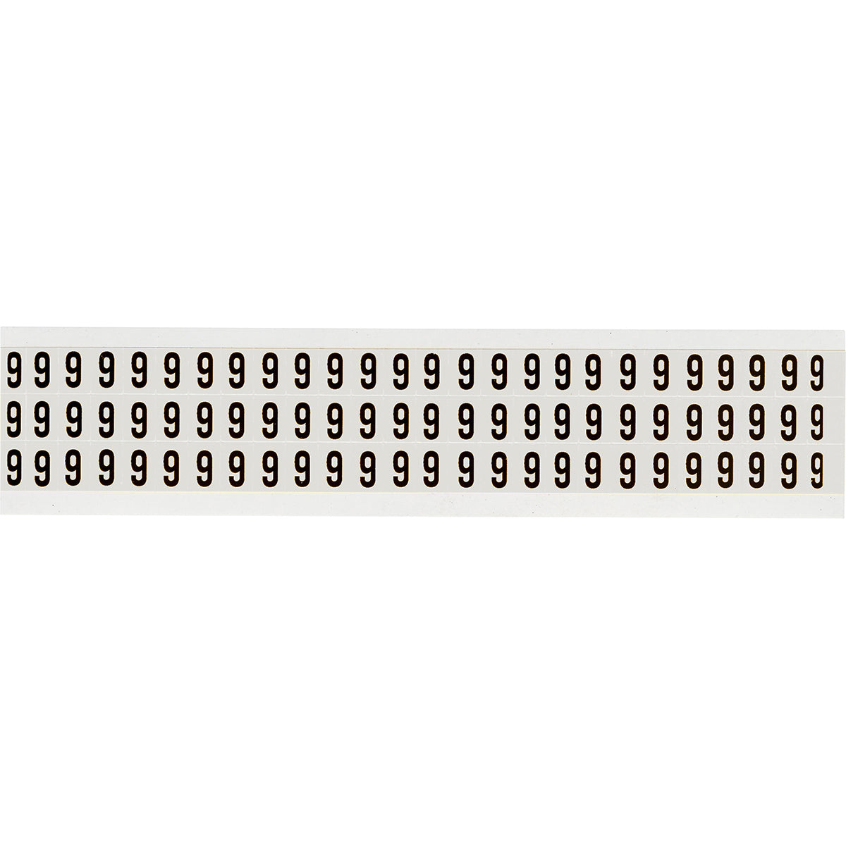 Zahlen & Buchstaben, B-499 (Nylongewebe), Weiß - 9 , 12,7 x 9,5 mm