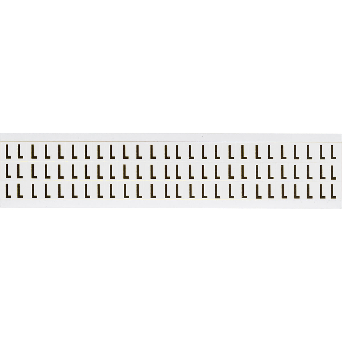 Zahlen & Buchstaben, B-499 (Nylongewebe), Weiß - L , 12,7 x 9,5 mm