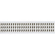 Zahlen & Buchstaben, B-499 (Nylongewebe), Weiß - P , 12,7 x 9,5 mm