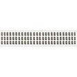 Zahlen & Buchstaben, B-499 (Nylongewebe), Weiß - Q , 12,7 x 9,5 mm