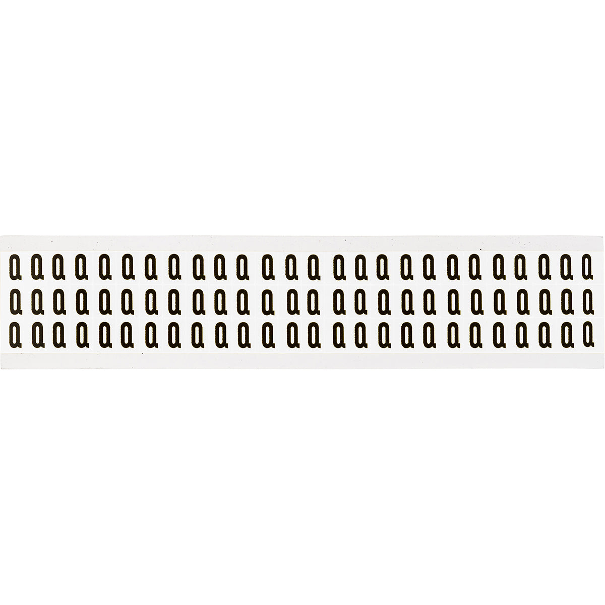 Zahlen & Buchstaben, B-499 (Nylongewebe), Weiß - Q , 12,7 x 9,5 mm