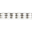 Zahlen & Buchstaben, B-499 (Nylongewebe), Weiß - T , 12,7 x 9,5 mm