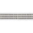 Zahlen & Buchstaben, B-499 (Nylongewebe), Weiß - U , 12,7 x 9,5 mm