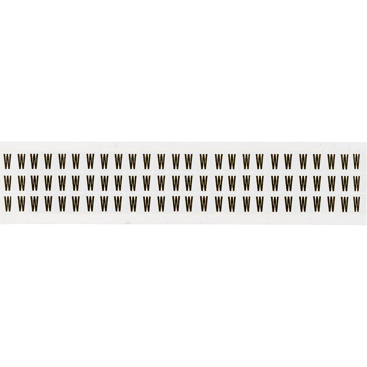 Zahlen & Buchstaben, B-499 (Nylongewebe), Weiß - W , 12,7 x 9,5 mm