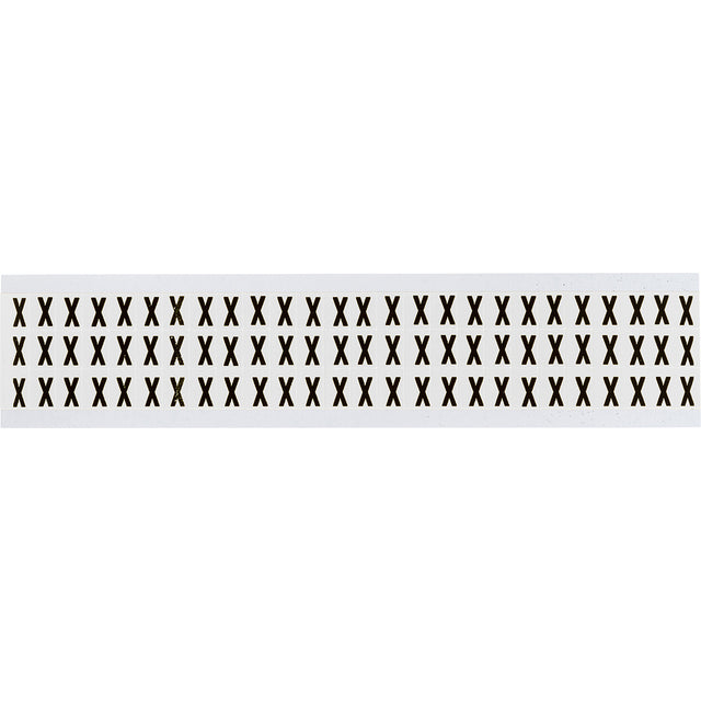 Zahlen & Buchstaben, B-499 (Nylongewebe), Weiß - X
