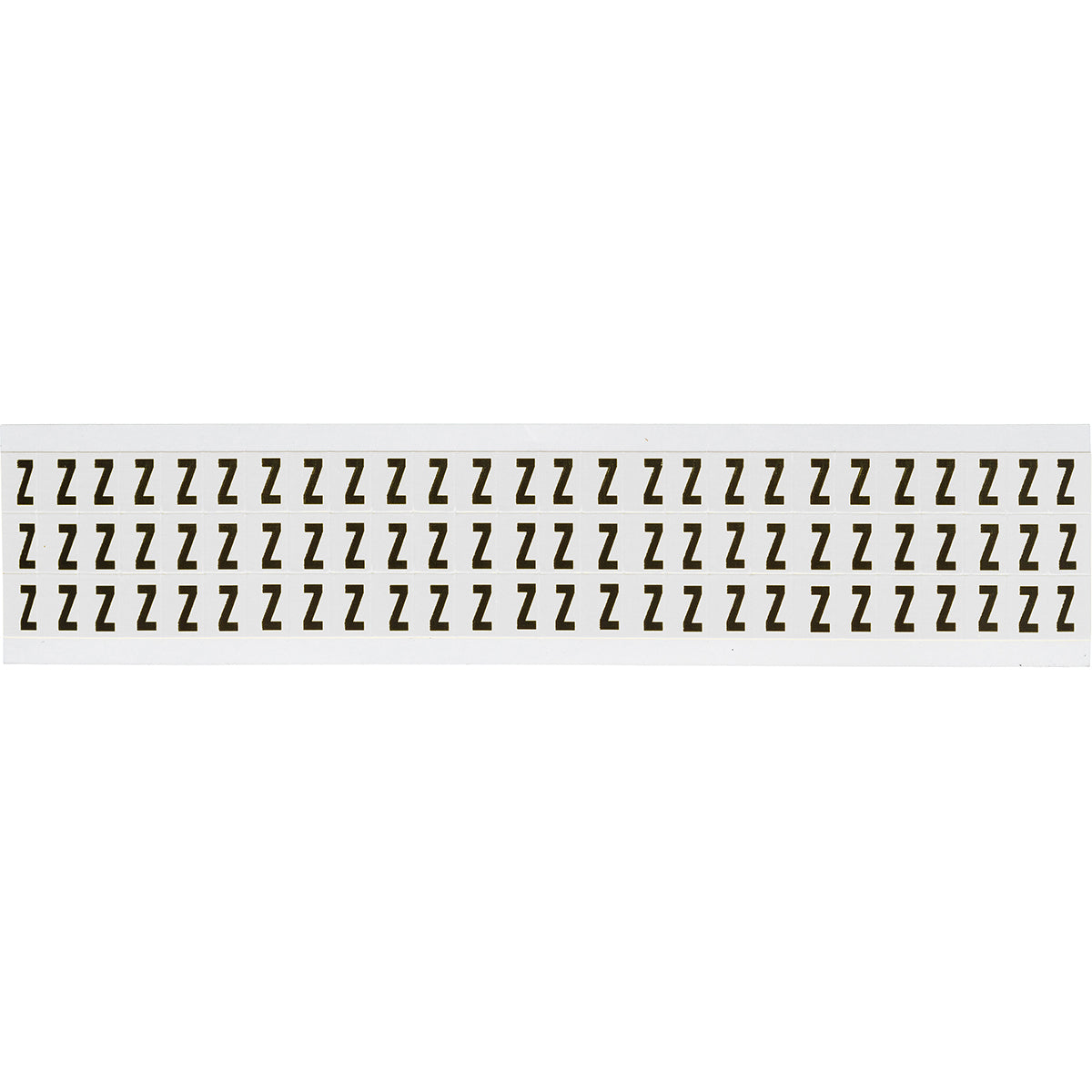 Zahlen & Buchstaben, B-499 (Nylongewebe), Weiß - Z , 12,7 x 9,5 mm