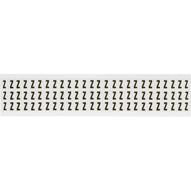 Zahlen & Buchstaben, B-499 (Nylongewebe), Weiß - Z , 12,7 x 9,5 mm