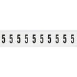 Zahlen & Buchstaben, B-499 (Nylongewebe), Weiß - 5 , 38 x 22 mm