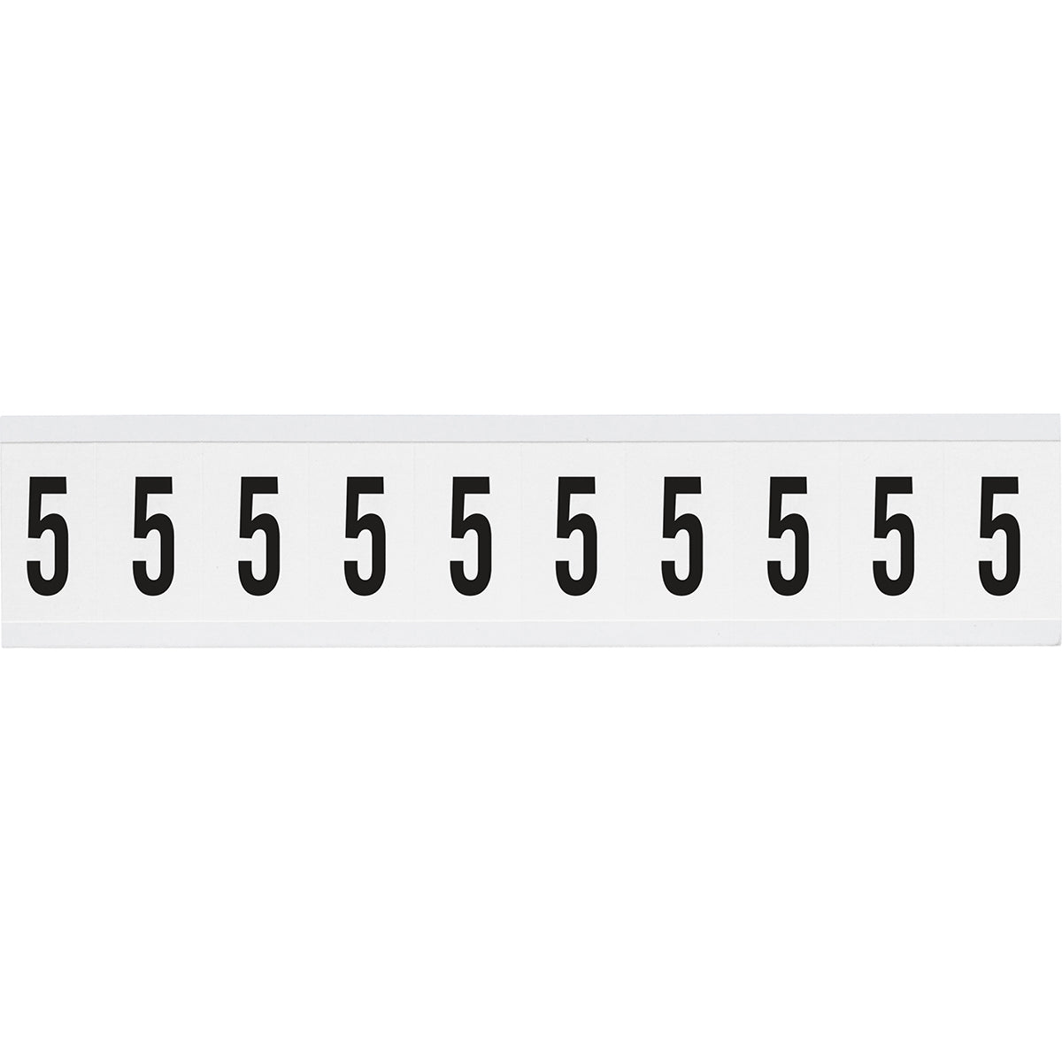 Zahlen & Buchstaben, B-499 (Nylongewebe), Weiß - 5 , 38 x 22 mm