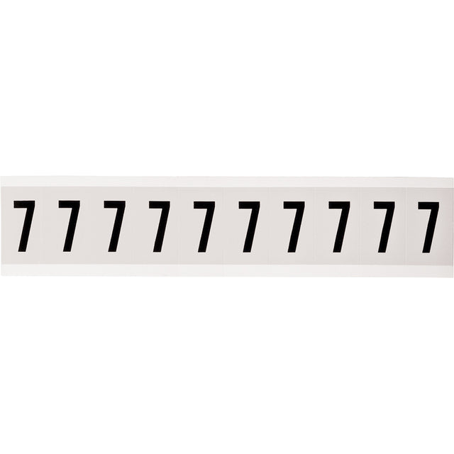 Zahlen & Buchstaben, B-499 (Nylongewebe), Weiß - 7 , 38 x 22 mm