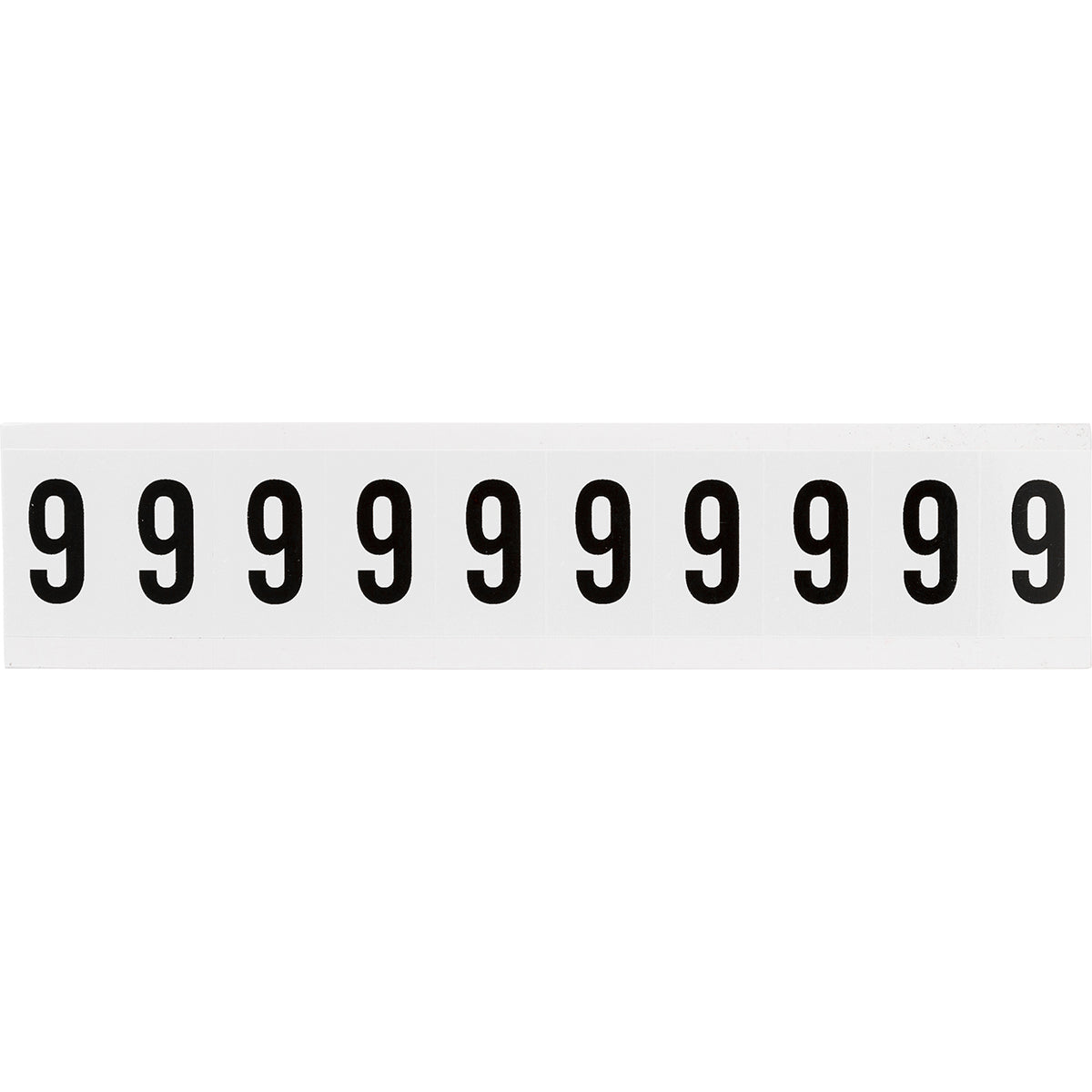 Zahlen & Buchstaben, B-499 (Nylongewebe), Weiß - 9 , 38 x 22 mm