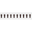 Zahlen & Buchstaben, B-499 (Nylongewebe), Weiß - Pfeile , 38 x 22 mm