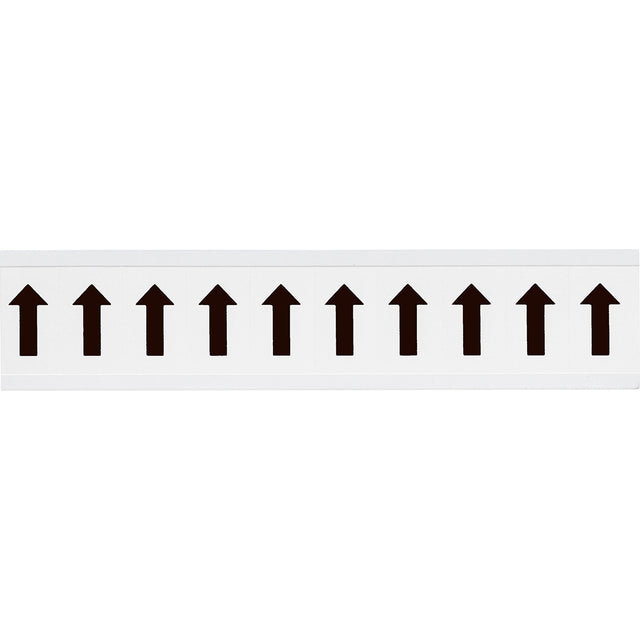 Zahlen & Buchstaben, B-499 (Nylongewebe), Weiß - Pfeile , 38 x 22 mm