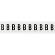 Zahlen & Buchstaben, B-499 (Nylongewebe), Weiß - B , 38 x 22 mm