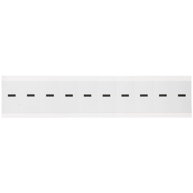 Zahlen & Buchstaben, B-499 (Nylongewebe), Weiß - Bindestrich , 38 x 22 mm