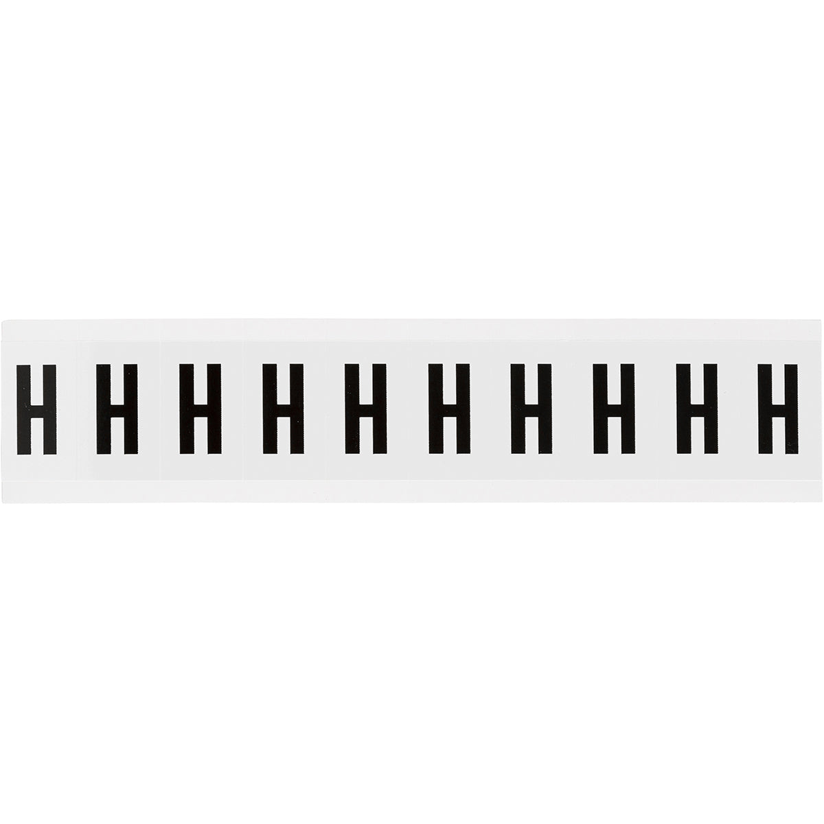 Zahlen & Buchstaben, B-499 (Nylongewebe), Weiß - H , 38 x 22 mm