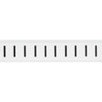 Zahlen & Buchstaben, B-499 (Nylongewebe), Weiß - I , 38 x 22 mm