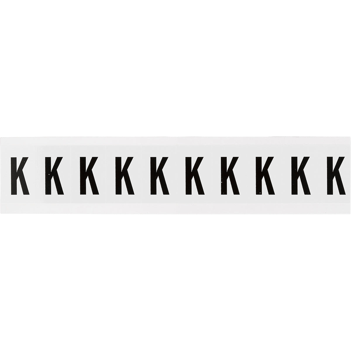 Zahlen & Buchstaben, B-499 (Nylongewebe), Weiß - K , 38 x 22 mm