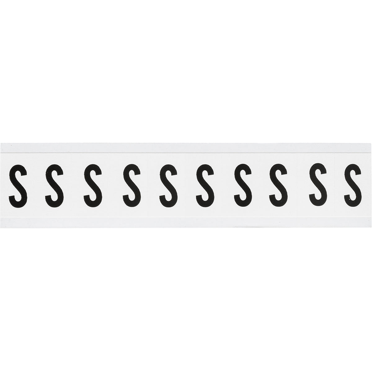 Zahlen & Buchstaben, B-499 (Nylongewebe), Weiß - S , 38 x 22 mm