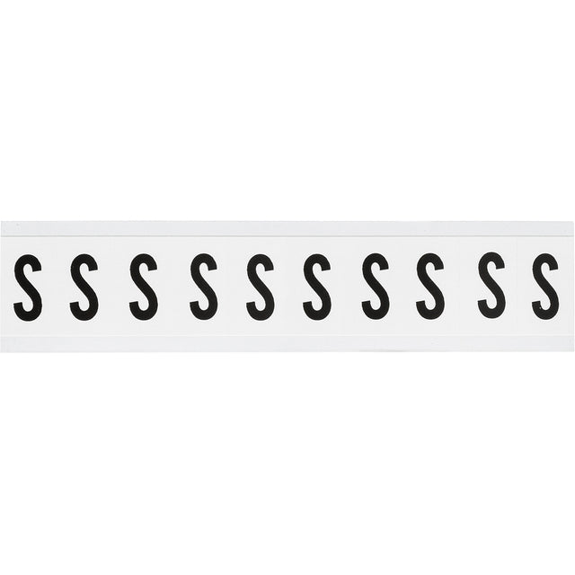 Zahlen & Buchstaben, B-499 (Nylongewebe), Weiß - S , 38 x 22 mm
