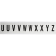 Zahlen & Buchstaben, B-499 (Nylongewebe), Weiß - U - Z , 38 x 22 mm