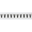 Zahlen & Buchstaben, B-499 (Nylongewebe), Weiß - V , 38 x 22 mm