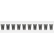 Zahlen & Buchstaben, B-499 (Nylongewebe), Weiß - W , 38 x 22 mm