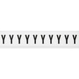 Zahlen & Buchstaben, B-499 (Nylongewebe), Weiß - Y , 38 x 22 mm