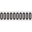 Zahlen & Buchstaben, B-499 (Nylongewebe), Weiß - 0 , 57 x 22 mm