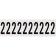 Zahlen & Buchstaben, B-499 (Nylongewebe), Weiß - 2 , 57 x 22 mm