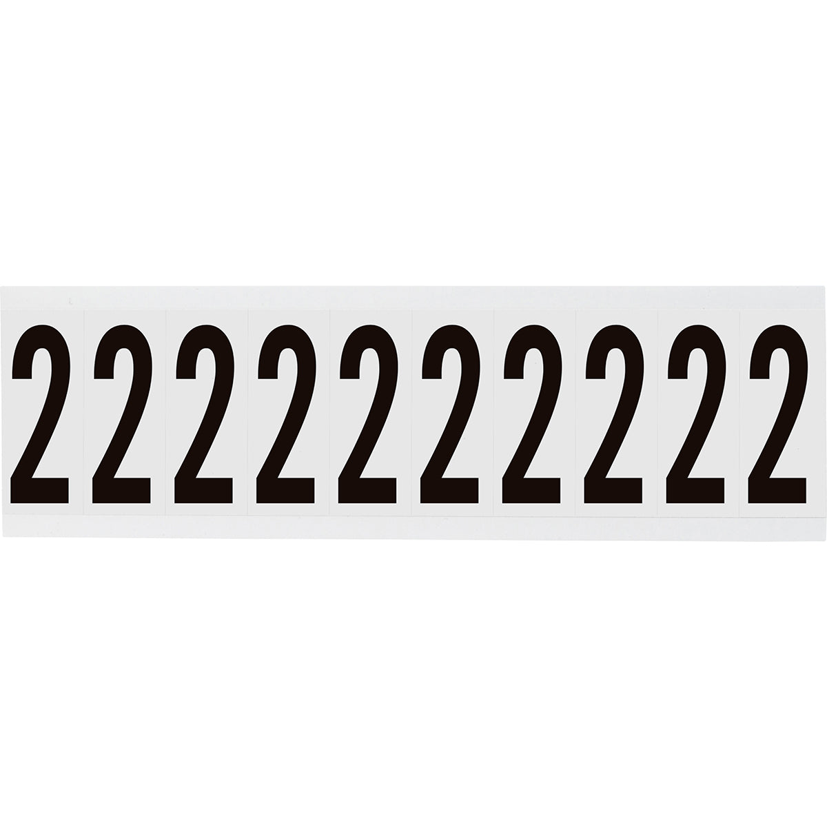 Zahlen & Buchstaben, B-499 (Nylongewebe), Weiß - 2 , 57 x 22 mm