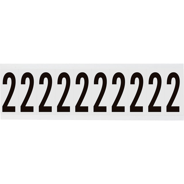Zahlen & Buchstaben, B-499 (Nylongewebe), Weiß - 2 , 57 x 22 mm