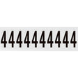 Zahlen & Buchstaben, B-499 (Nylongewebe), Weiß - 4 , 57 x 22 mm