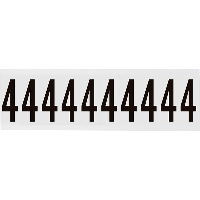 Zahlen & Buchstaben, B-499 (Nylongewebe), Weiß - 4 , 57 x 22 mm