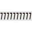 Zahlen & Buchstaben, B-499 (Nylongewebe), Weiß - 7 , 57 x 22 mm