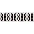 Zahlen & Buchstaben, B-499 (Nylongewebe), Weiß - 8 , 57 x 22 mm