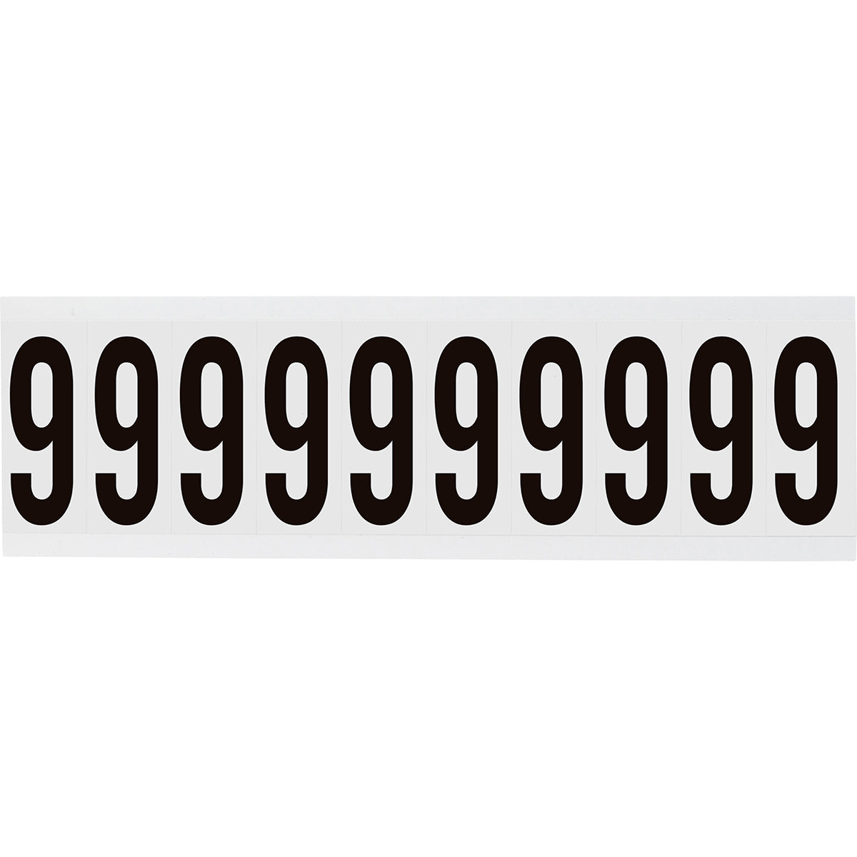 Zahlen & Buchstaben, B-499 (Nylongewebe), Weiß - 9 , 57 x 22 mm