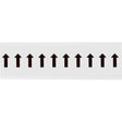 Zahlen & Buchstaben, B-499 (Nylongewebe), Weiß - Pfeile , 57 x 22 mm