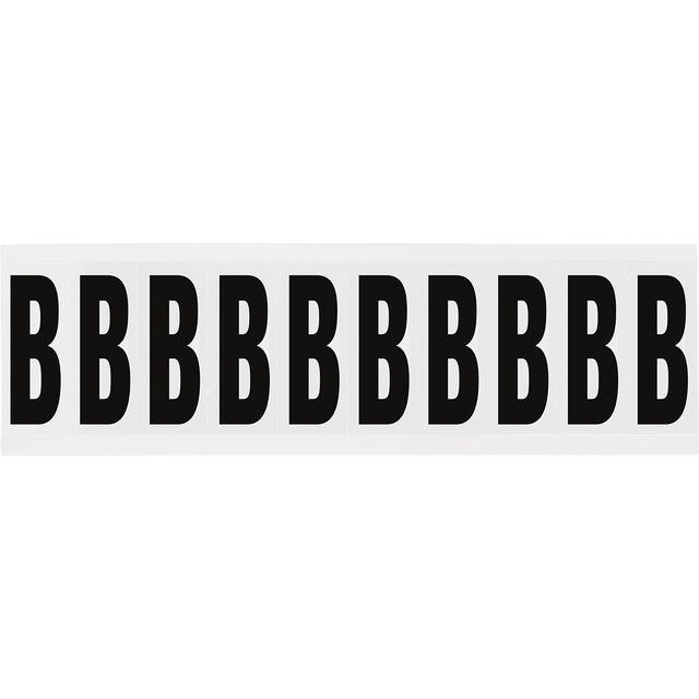 Zahlen & Buchstaben, B-499 (Nylongewebe), Weiß - B , 57 x 22 mm