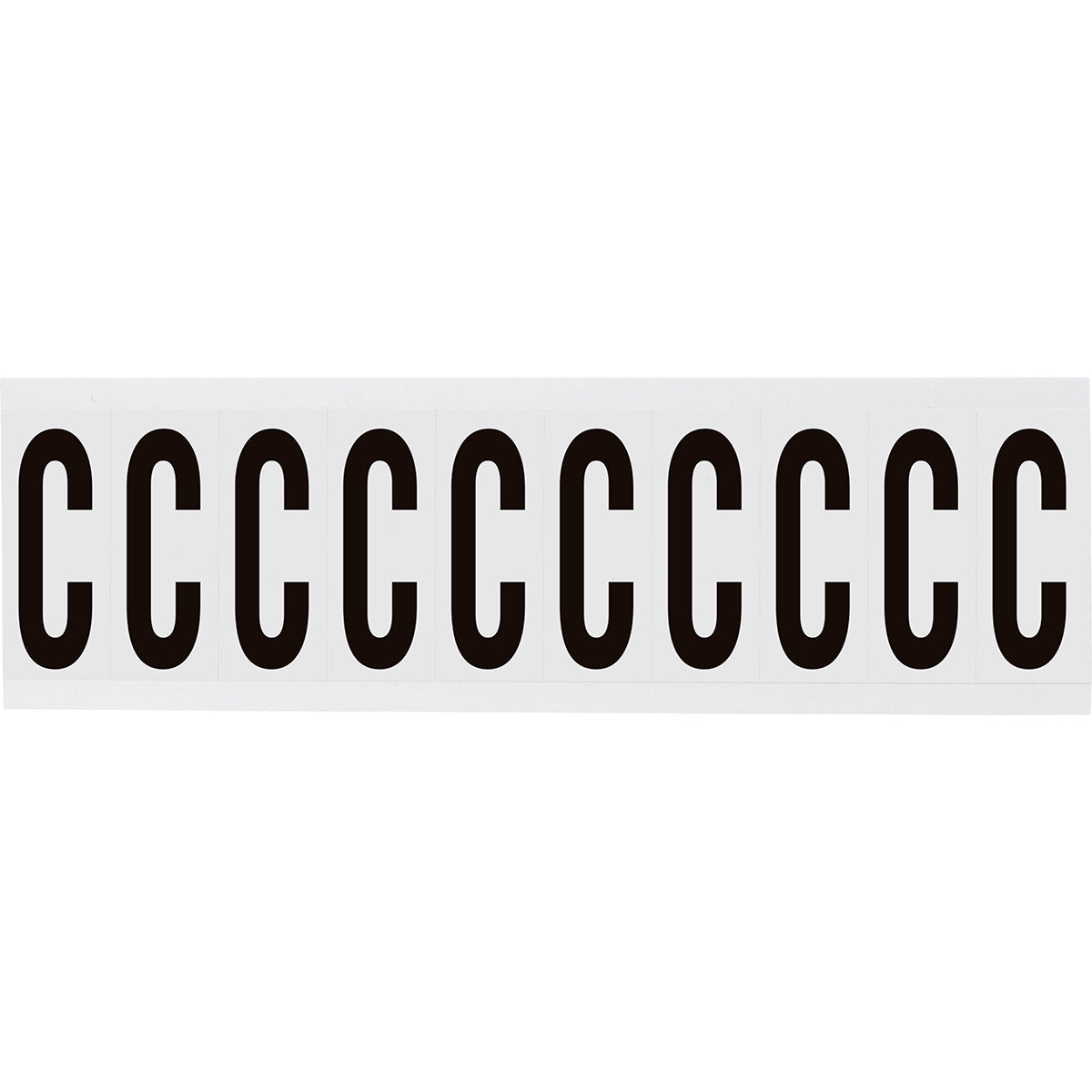Zahlen & Buchstaben, B-499 (Nylongewebe), Weiß - C , 57 x 22 mm