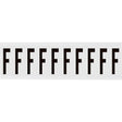 Zahlen & Buchstaben, B-499 (Nylongewebe), Weiß - F , 57 x 22 mm